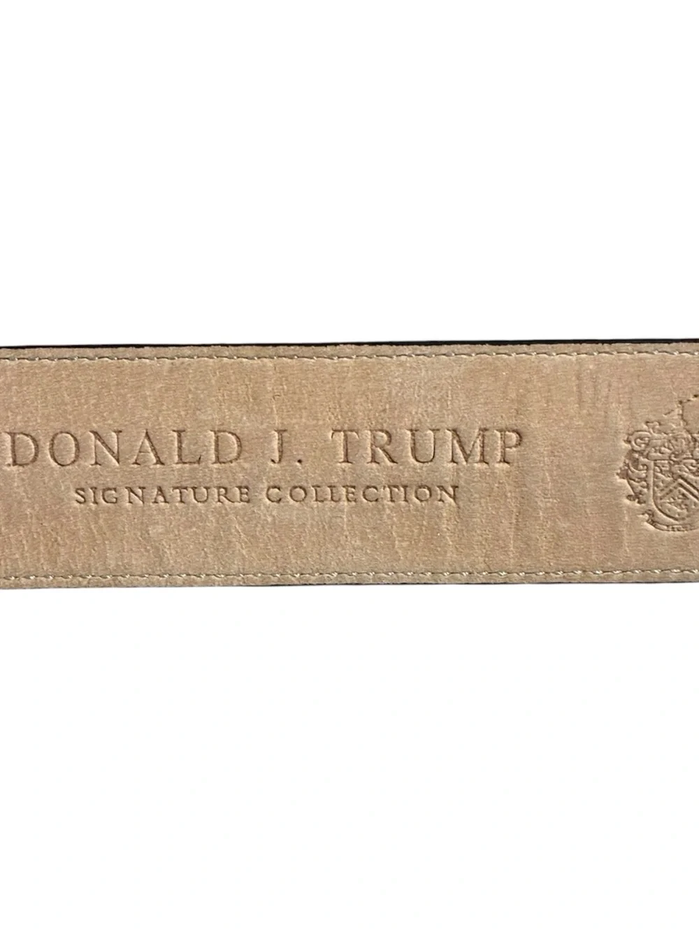 Donald J Trump Leather Belt Brown